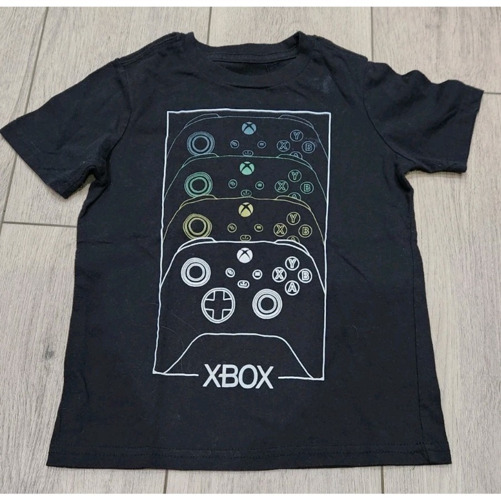 XBOX gamer Controller graphic tee tshirt Kids Size XS 4/5